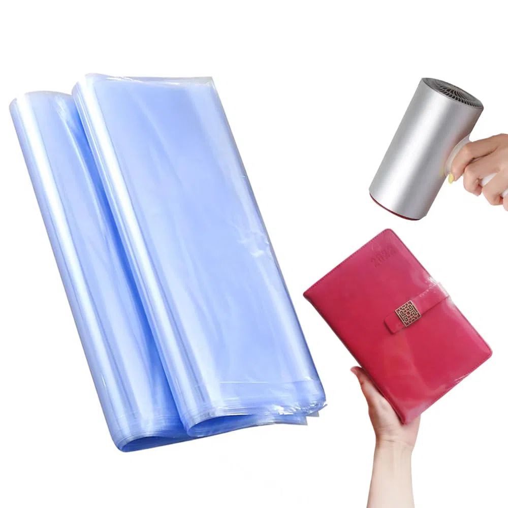 POF Sacchetti Termoretraibili,Transparent shrink wrap,per Fai da Per Imballaggio Termoretraibile per Scarpe, Regaliartigianato fai da te-Trasparente (22 * 30CM)