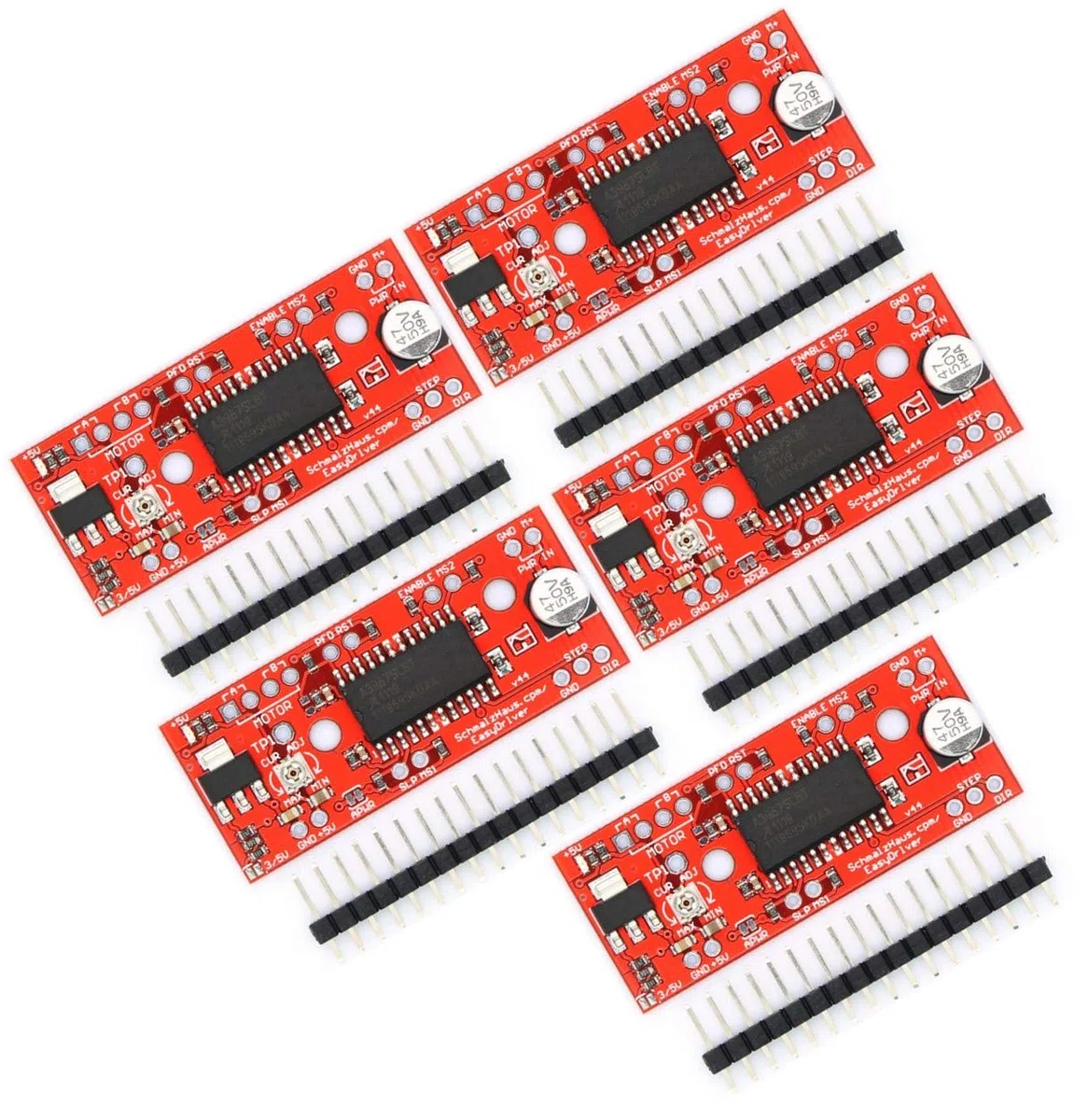 5pcs A3967 EasyDriver Stepper Motor Driver V44 Development Board