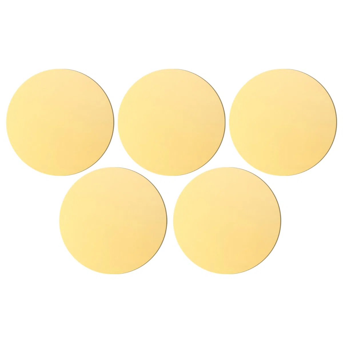 Dischi Rotondi in Ottone 100 mm, Spessore 1 mm, Lamine Tonde per Modellismo, Creazione Gioielli, Elettronica, Hobby e Fai da Te - 5 Pezzi