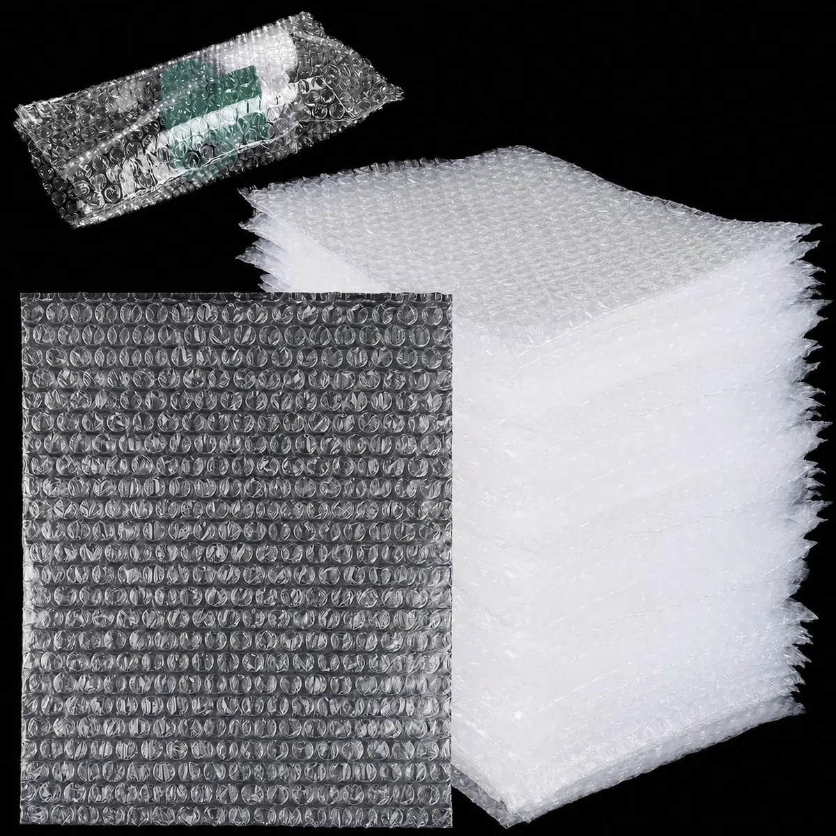 CYEER Set di 100 sacchetti per bolle da 20 x 25 cm – sacchetti di protezione antiurto per spedizione e trasloco – imballaggio imbottito per oggetti fragili, vasellame, vetro ed elettronica