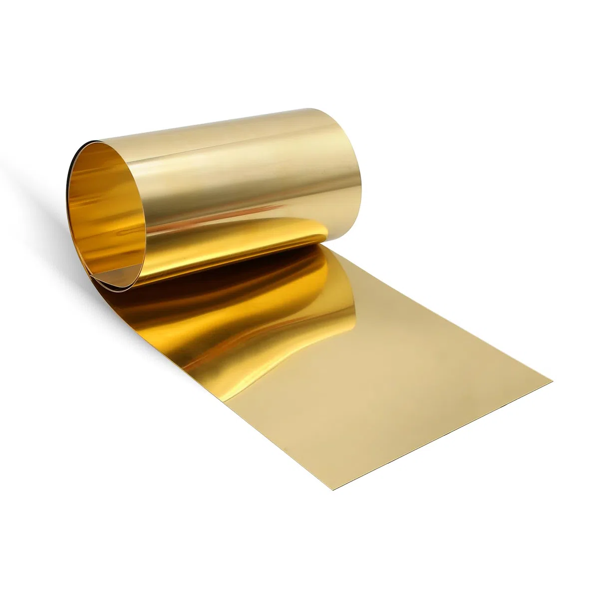 Lamiera di ottone, lastra di ottone, lamine dorate Rotolo di lamiera di ottone 1000 mm x 150 mm x 0,2 mm per artigianato artistico, riparazioni elettriche, progetti fai da te