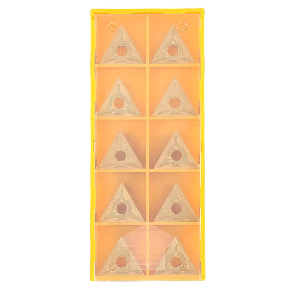 YWBL-WH Inserti CNC Triangolari, 10 Pezzi, Carburo Integrale, per Tornitura Acciaio, Semifinitura e Sgrossatura, TNMG 331