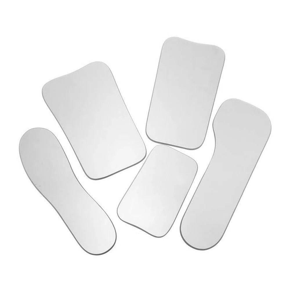 5 pz/set 2 facce pofessional dentale occlusale fotografia specchio bocca rodio placcato vetro intraorale autoclavabile