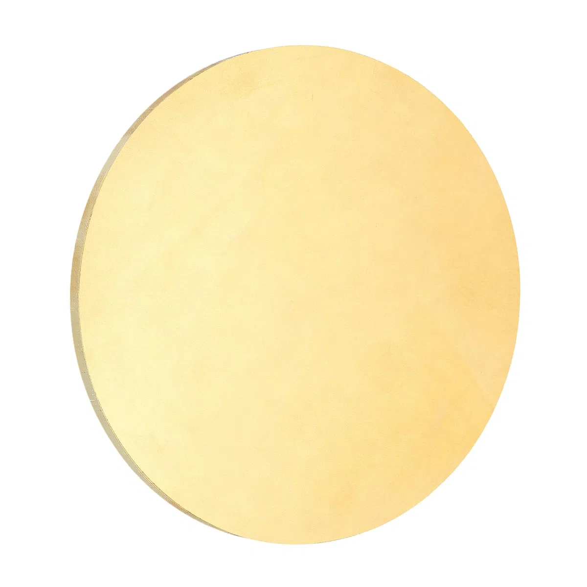 QUARKZMAN Piastra Rotonda In Ottone, Spessore 0.12"(3mm) Diametro 3.15"(80mm) Disco Vuoto In Ottone H65 Lamiera Metallo Cerchio In Rame Per Stampa Metalli DIY Artigianato