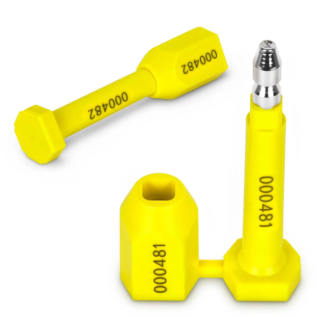 Flintronic Sigilli di sicurezza per container, 10 Pezzi Sigilli A Chiodo Con Elevata Garanzia Di Sicurezza, per Chiusura Container, Rimorchi, Motrici, Vagoni Ferroviari Stampa Numerazione Progressiva