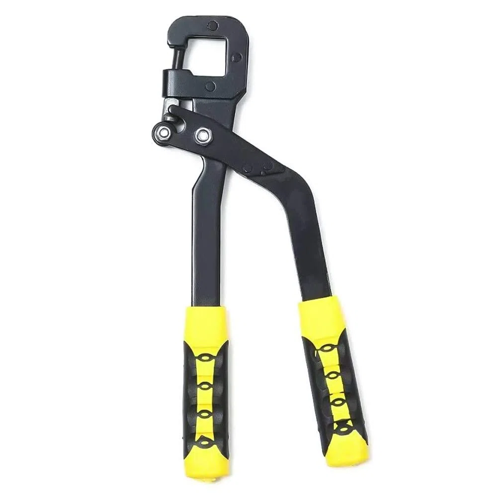 Lifreer Handle Stud Giallo Crimpatrici Pinza per chiglia Cricchetto per cartongesso Punzone per crimpare