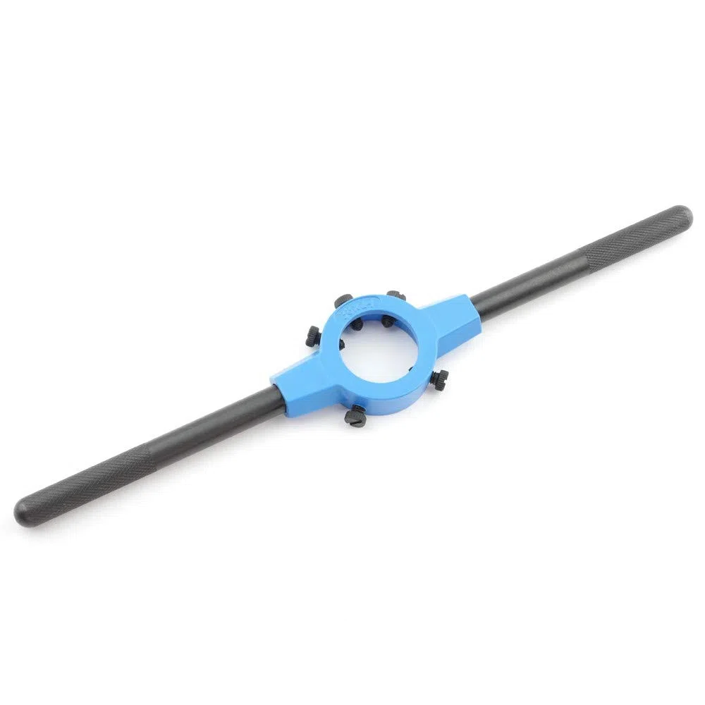 GSR Silver - Supporto per filiera (55 x 16) DIN EN 22568 (DIN 223), zinco pressofuso, zigrinatura dei manici per una migliore presa, registrazione di filetti rotondi, utensili di fissaggio