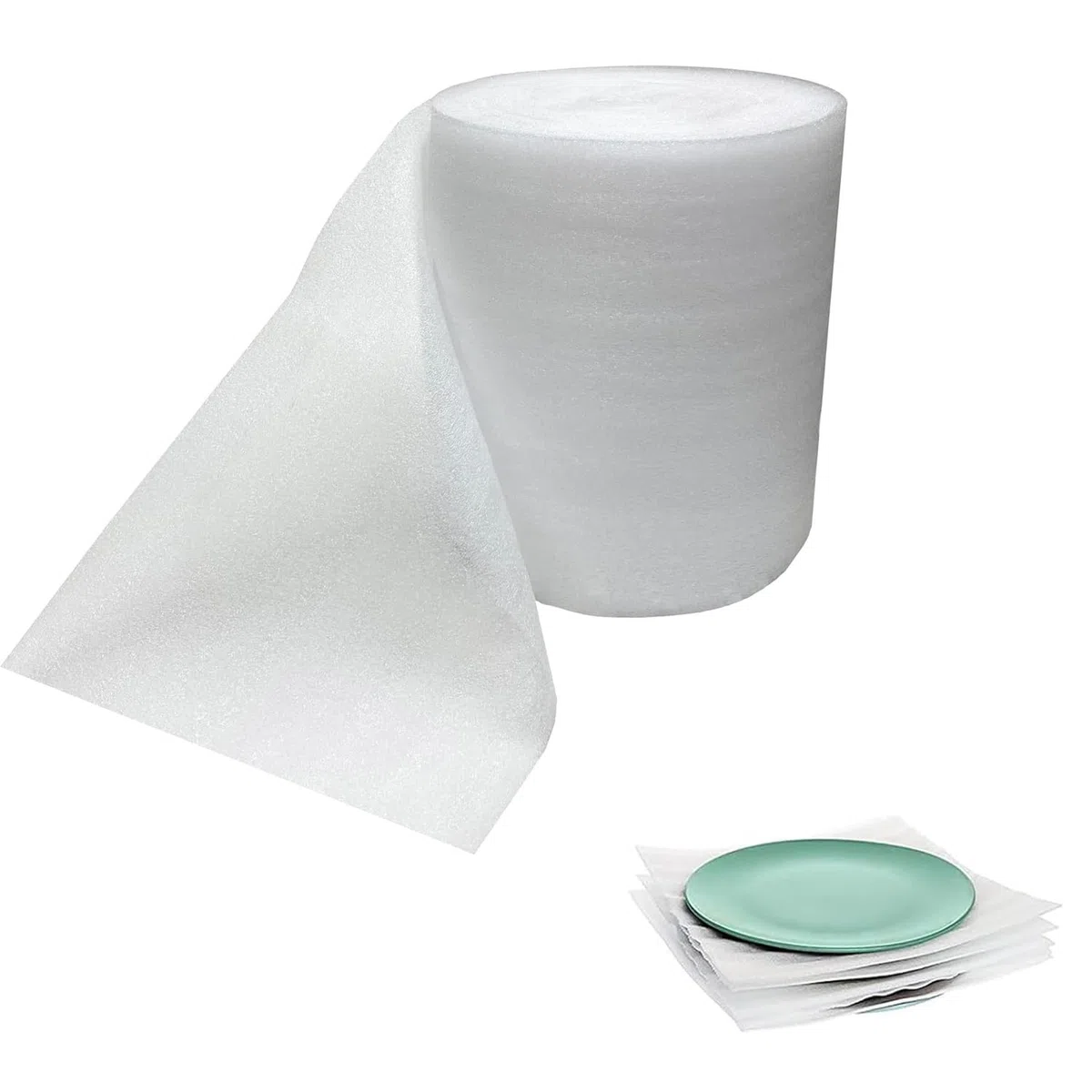 Rotolo di schiuma bianca da 280 mm x 15 m, per imballaggi di spedizione e base isolante