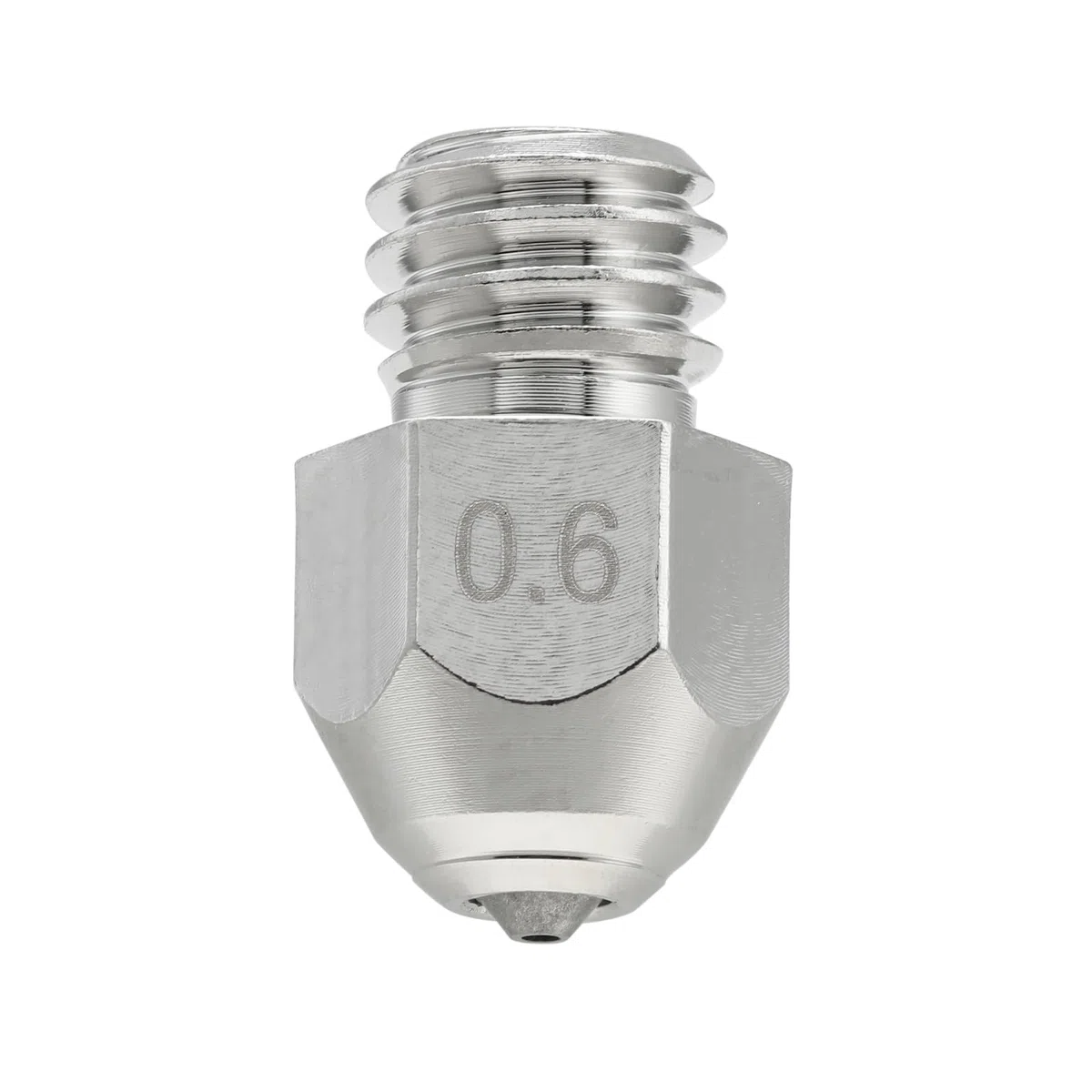 MK8 ugello in carburo di tungsteno 0,6 mm per Ender 3, CR-10, Elegoo Neptune 3, Sovol SV06 stampante 3D e altro, elevata conducibilità termica e resistenza all'abrasione, corpo in rame rivestito in