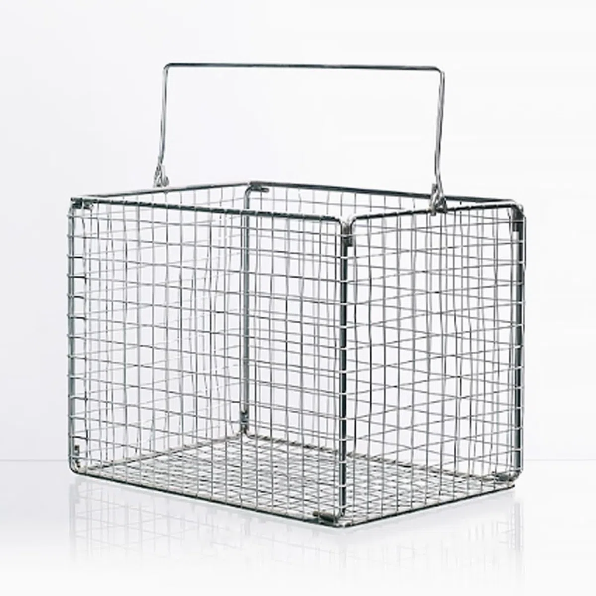 Cestello a rete di sterilizzazione resistente alle alte temperature, cestello di sterilizzazione per strumenti chirurgici in acciaio inox quadrato,per l'industria medica e alimentare(15x15x15cm/5.9x5.
