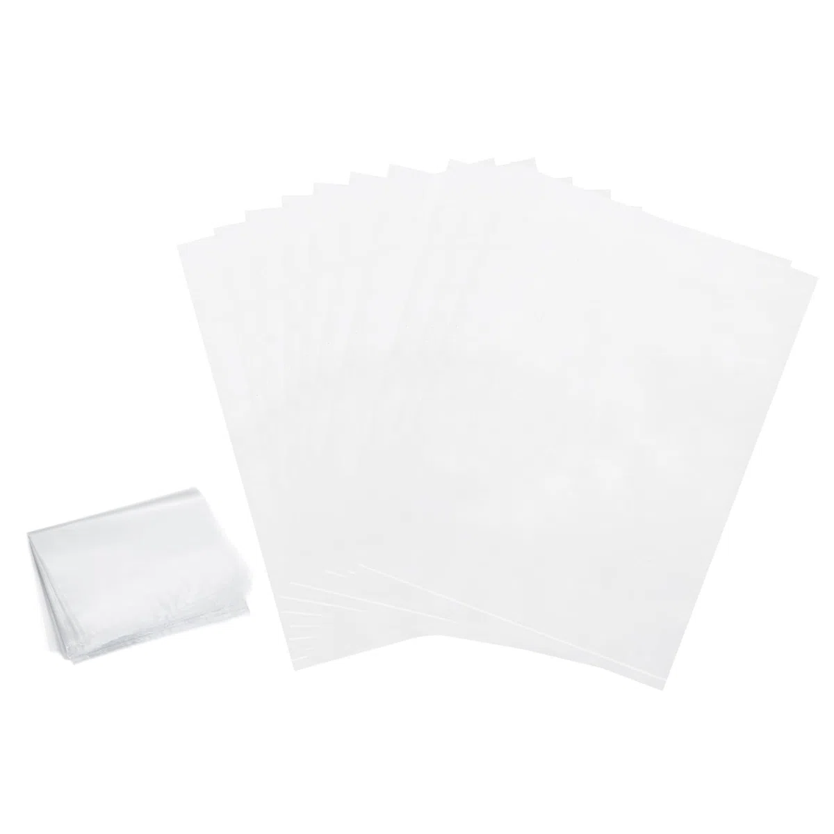 PATIKIL Sacchetti termoretraibili (50 cm x 70 cm) (25 pezzi) trasparenti POF termosaldanti per sapone/bombe da bagno/scarpe/barattoli/cesti regalo/bicchieri/progetti fai da te