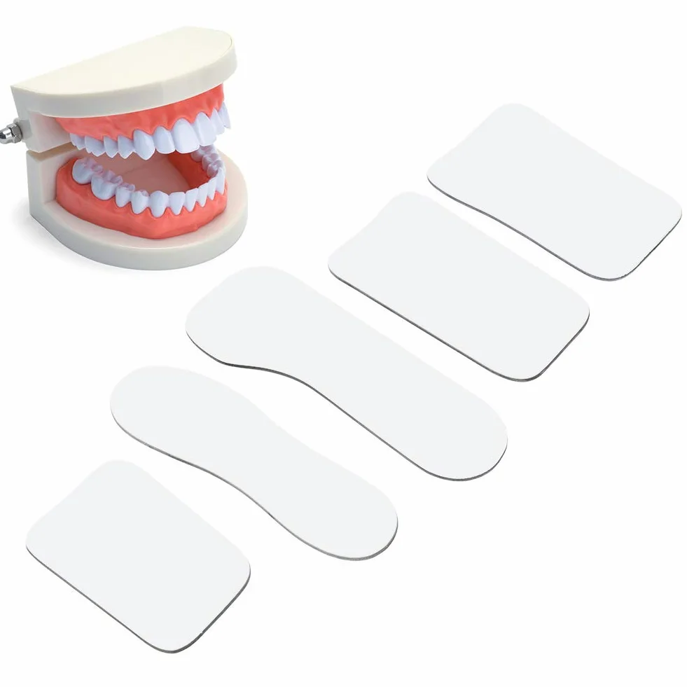 Agatige 5pcs specchi per Fotografia Dentale, Kit per la Cura dei Denti a Specchio intraorale a 2 Lati, riflettore per riflettore Fotografico Orale per Dentista Clinica