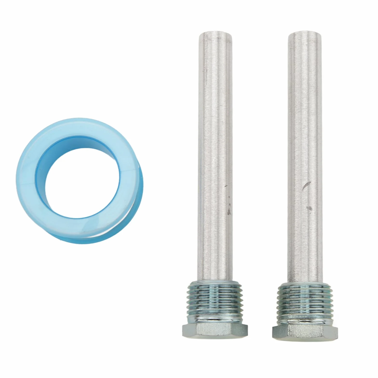 Aramox Asta Anodica in Magnesio per Scaldabagni, 2 Pezzi Filettatura NPT 1,27 cm con Cappuccio in Zinco Blu