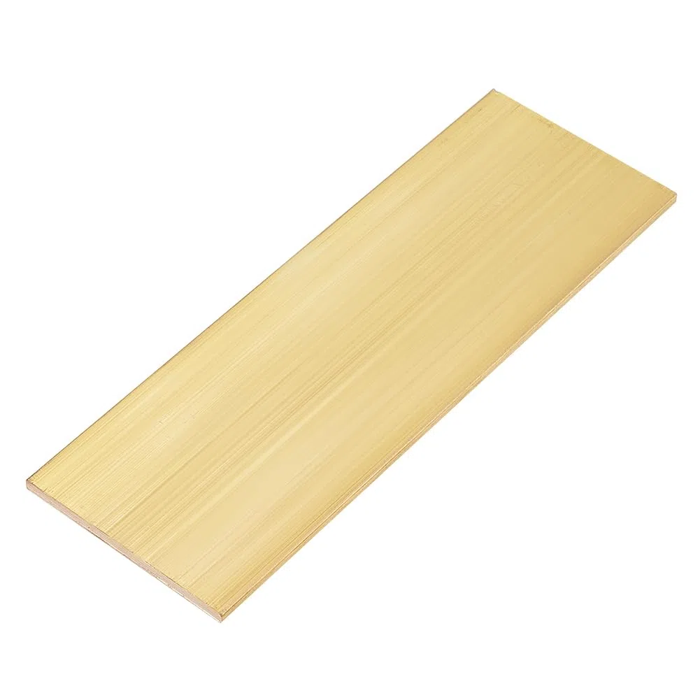 OLYCRAFT Piastre In Ottone Dorato 50x154mm Lastre In Ottone Rettangolari Spessore 3mm Lamiera Metallo Fogli di Lamiera Sottile per Punzonatura Metallo Fai Da Te Artigianato Incisione