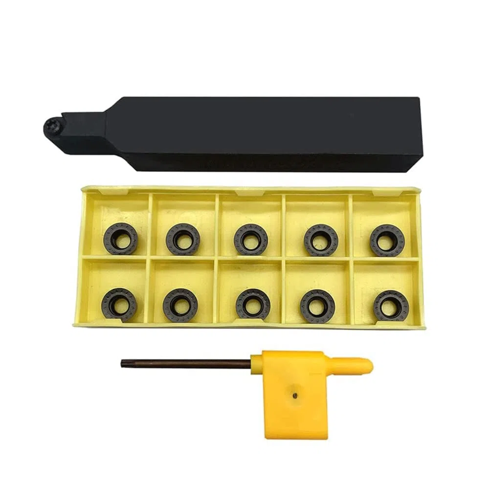 SRDPN2020K10 (20 mm x 125 mm) + RPMT10T3 45° tornio girevole per tornio e profilazione per inserti rotondi in metallo duro RPMT10 RPMT08 (SRDPN2020K10+R5)