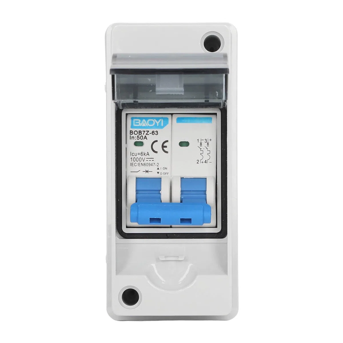 Interruttore di separazione per pannello solare, scatola di separazione AC per esterni, 12-1000 V, interruttore di separazione DC in miniatura PV con scatola di distribuzione impermeabile IP65