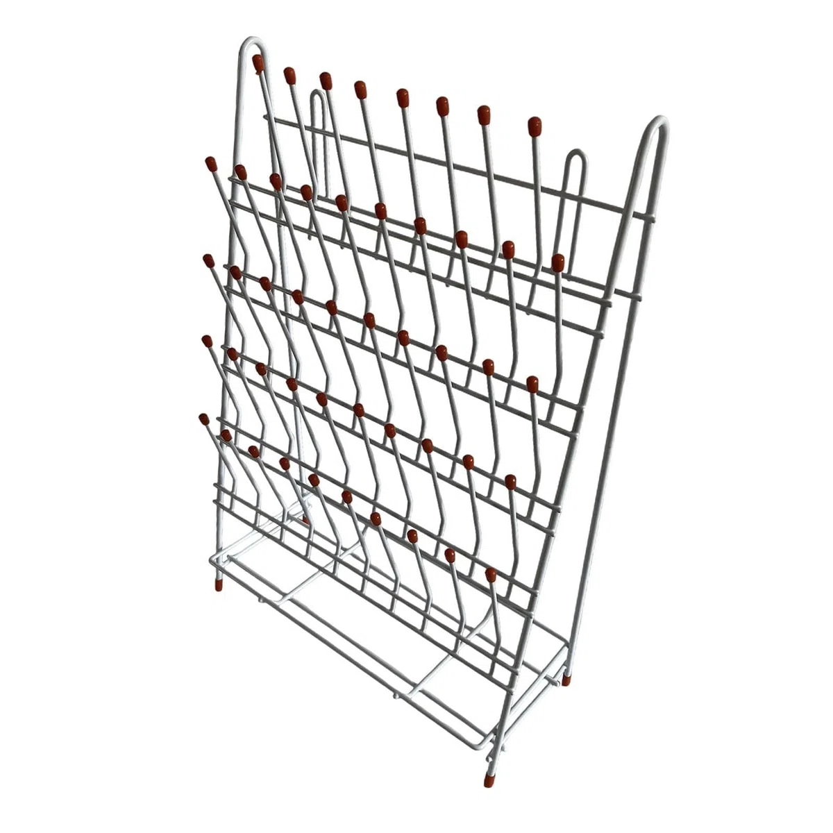 perfk Ripiano porta-scarico da laboratorio, accessori per la pulizia rimovibili, scolapiatti sospeso, ripiano scolapiatti per becher, bottiglia da, 48 bit