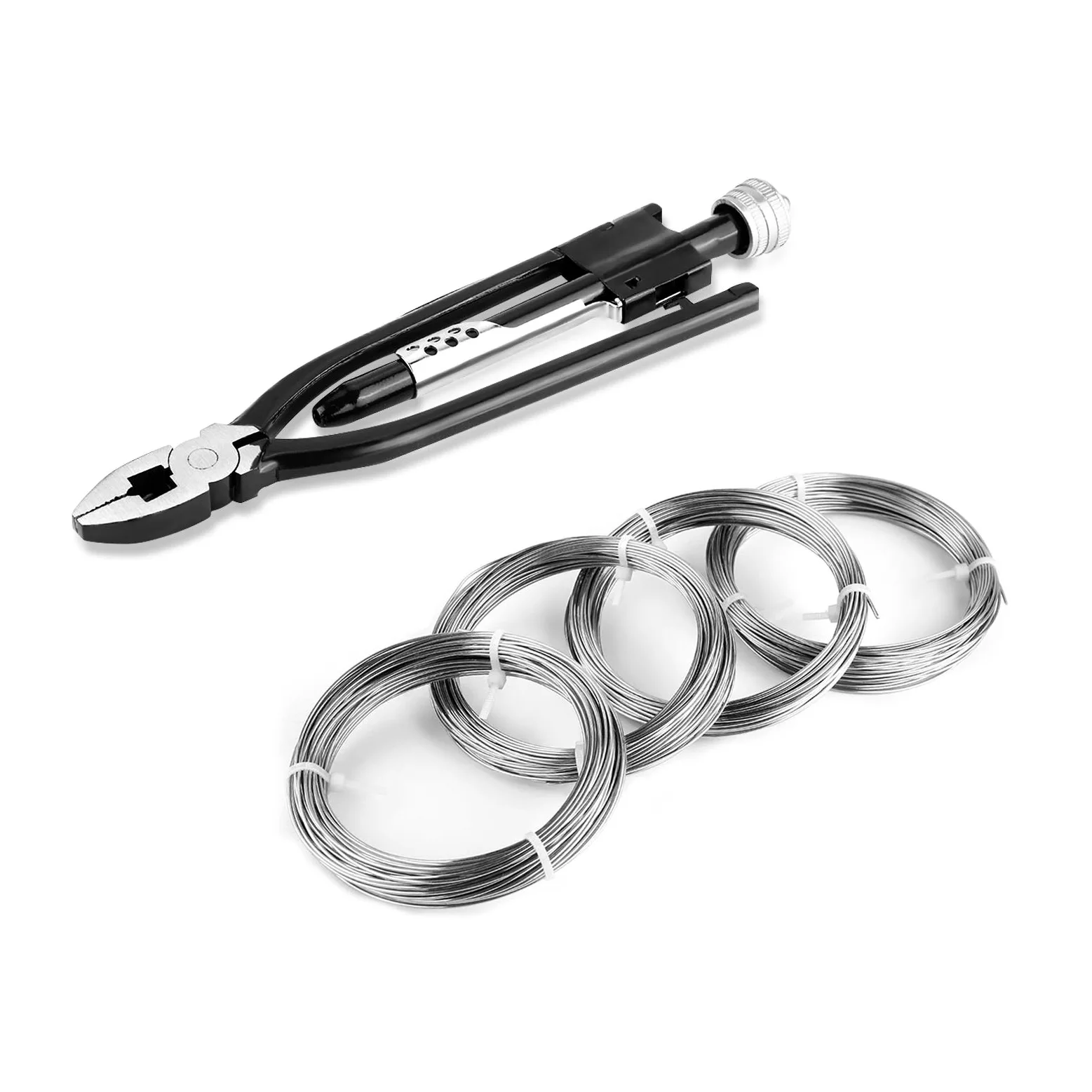 Cocoarm - Pinza per fili di sicurezza, 9 in 1, con filo