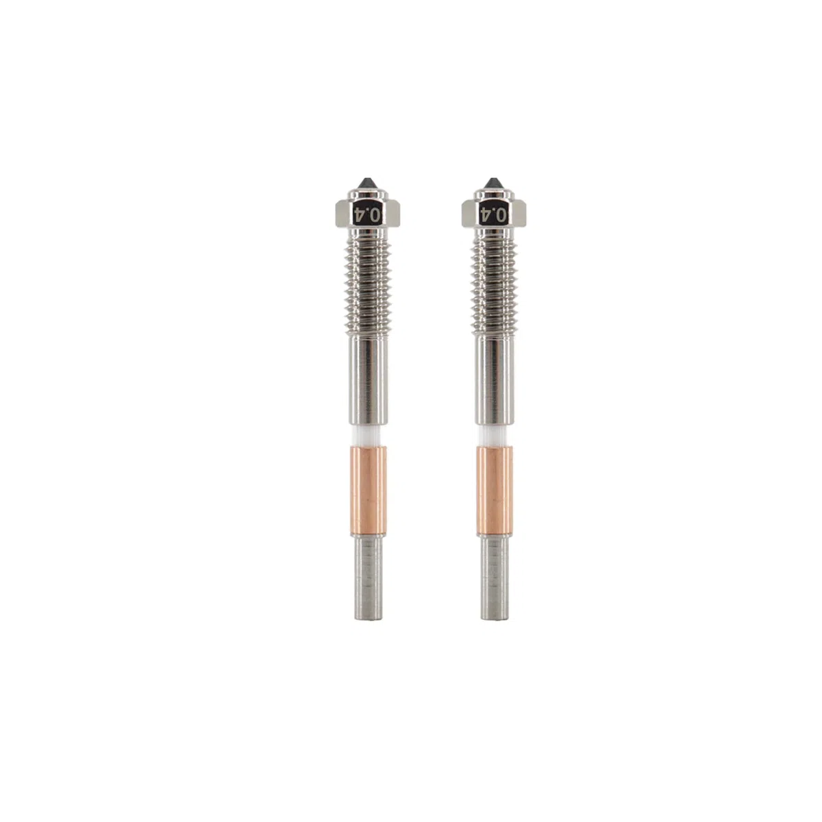 QIDI - Set di 2 accessori per stampanti 3D Q2, per stampante 3D, per QIDI Q2, 0,4 mm, bimetallico