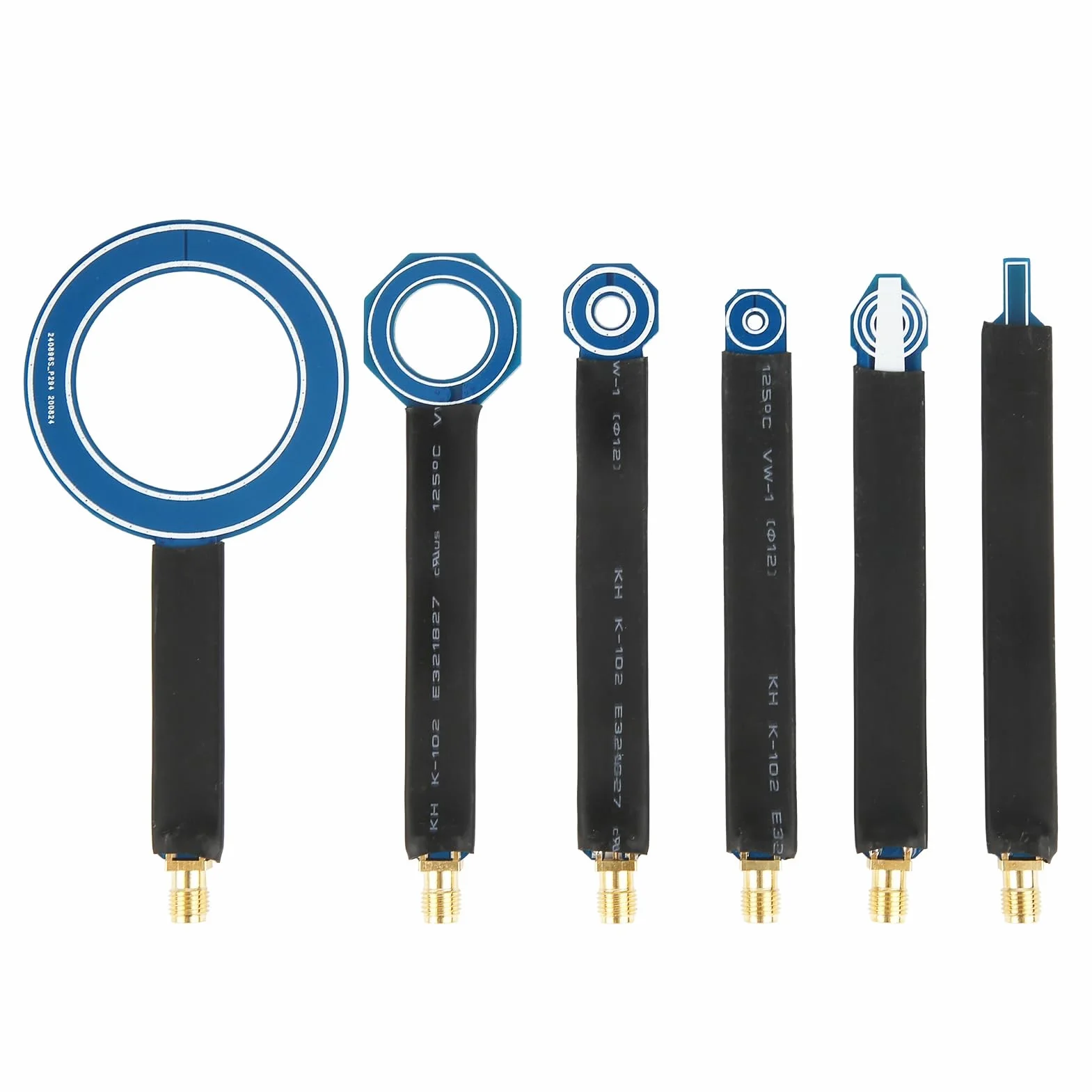 EMC Near-Field Sonda, Set di 6 sonde per Campo Magnetico Vicino EMC Sonde per Campo Magnetico Vicino, Collegamento all'analizzatore di Spettro, Accessori per Strumenti
